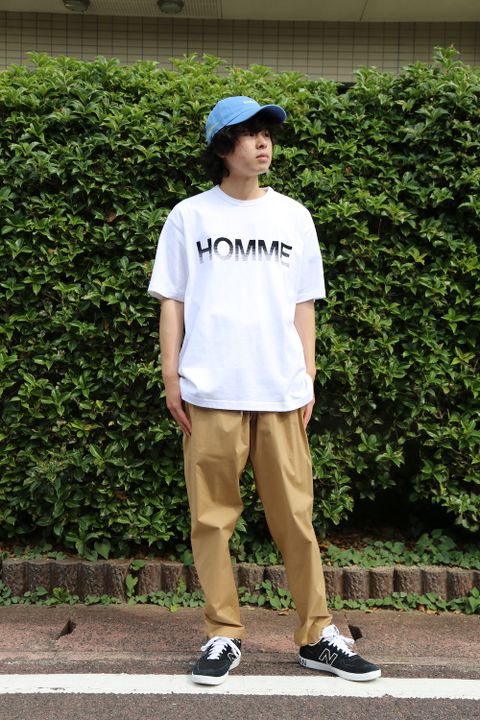 Graphpaper Stretch Typewriter Chef Pants(GM212-40619B) style. 2021.06.14.