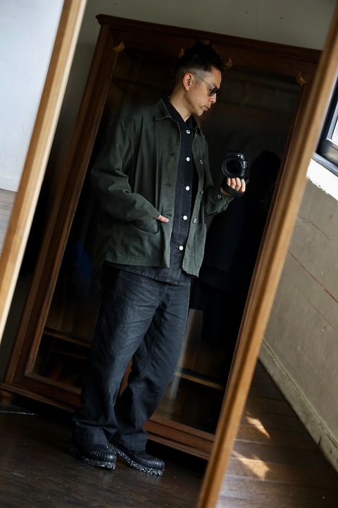 A.PRESSE Vintage P41 Military Jacketスタイル