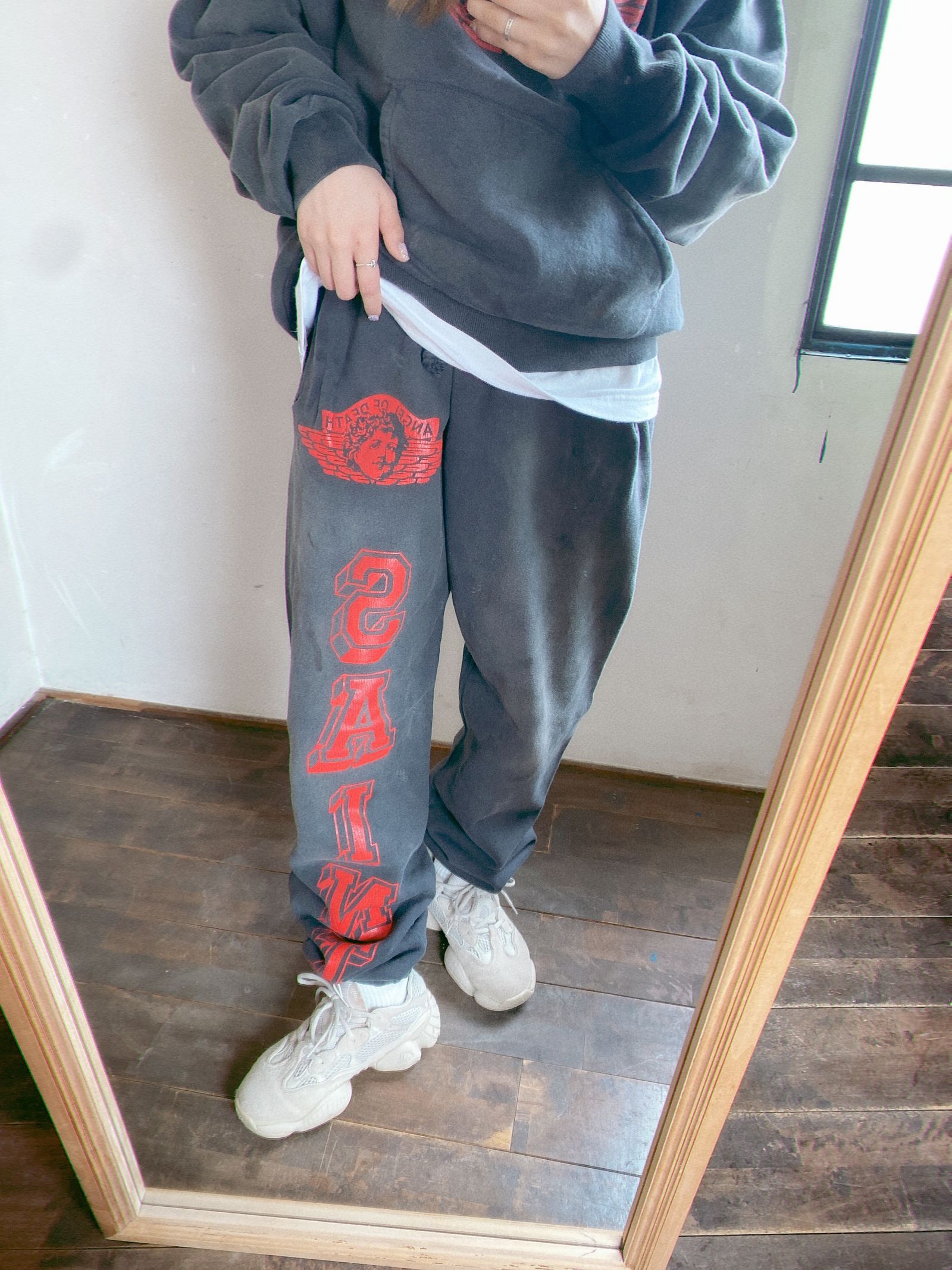 spider worldwide sweat pants L スウェットパンツ総丈約105cm