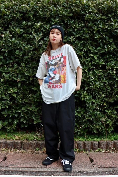 ©SAINT M×××××× 23SS DENIMTEARS CLOWN SS TEEスタイル