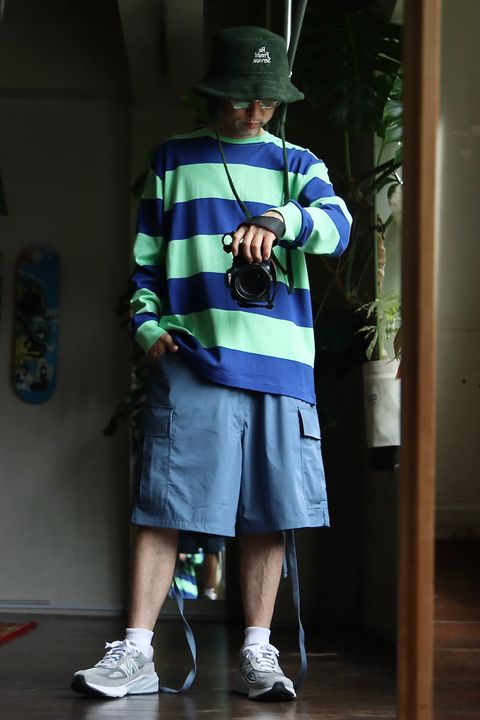 FreshService MICRO TYPEWRITER CARGO SHORTSスタイル