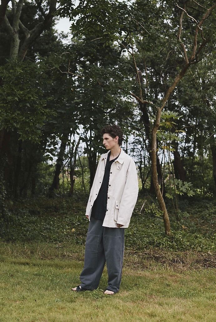 blurhms ブラームス 26SS Hard Twist Gabardine Riding Jacket(BHS26S017)BlackNavy☆12月26日(金)新作発売！