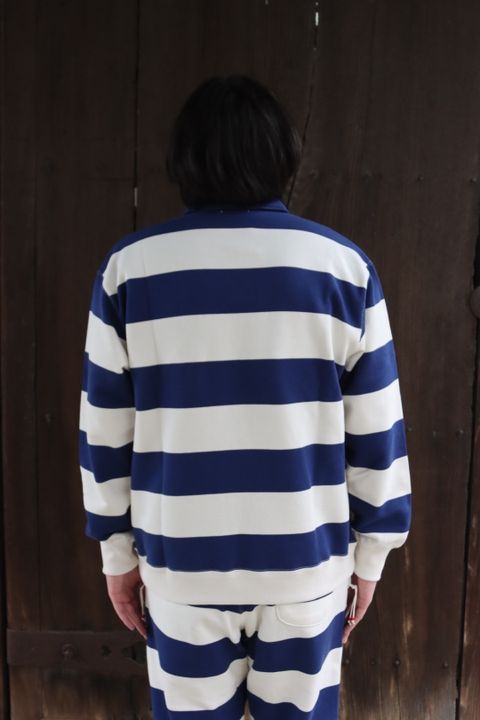 UNIVERSAL PRODUCTS 新作GIMME FIVE HALF ZIP BORDER SWEAT style.2022.1.23