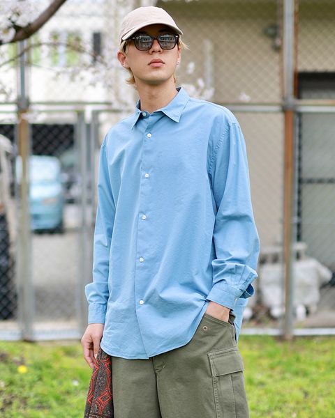 A.PRESSE 新作Regular Collar Shirtスタイル