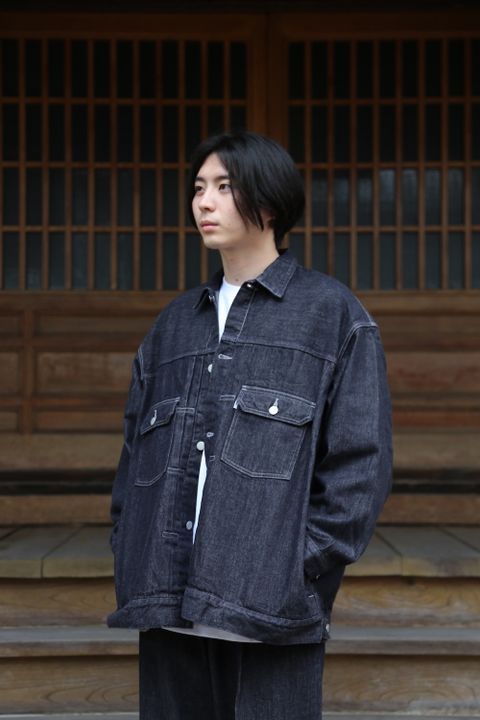 Graphpaper Colorfast Denim Jacket(GM213-30095B) style.2021.7.10.