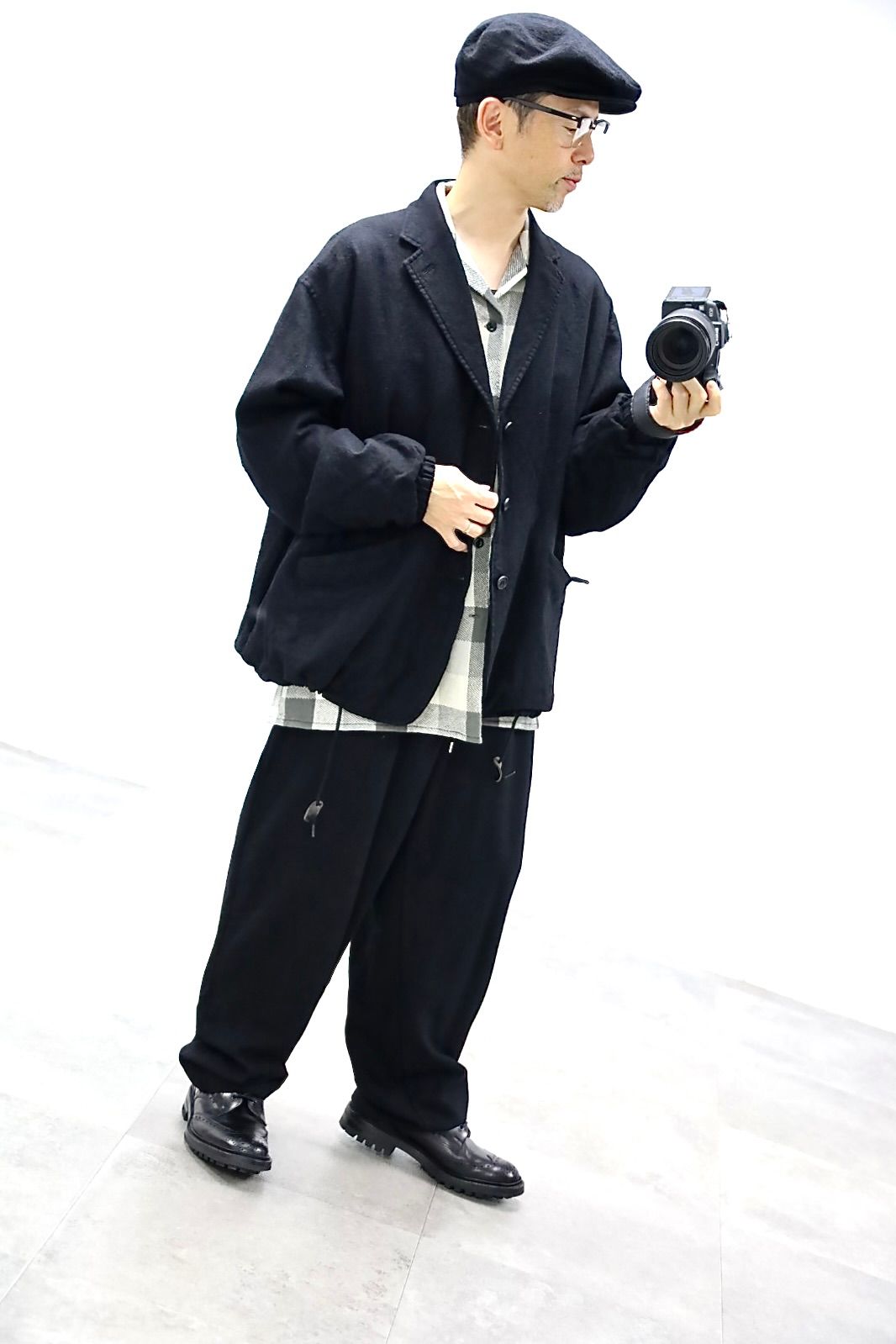 COMME des GARCONS HOMME ウールサージ製品縮絨3Bジャケット2025.10.4.