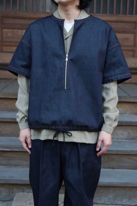 SEEALL ZIP PULLOVER JACKET,DOUBLE WAIST BELT PANTS set up style. 2022.03.17.