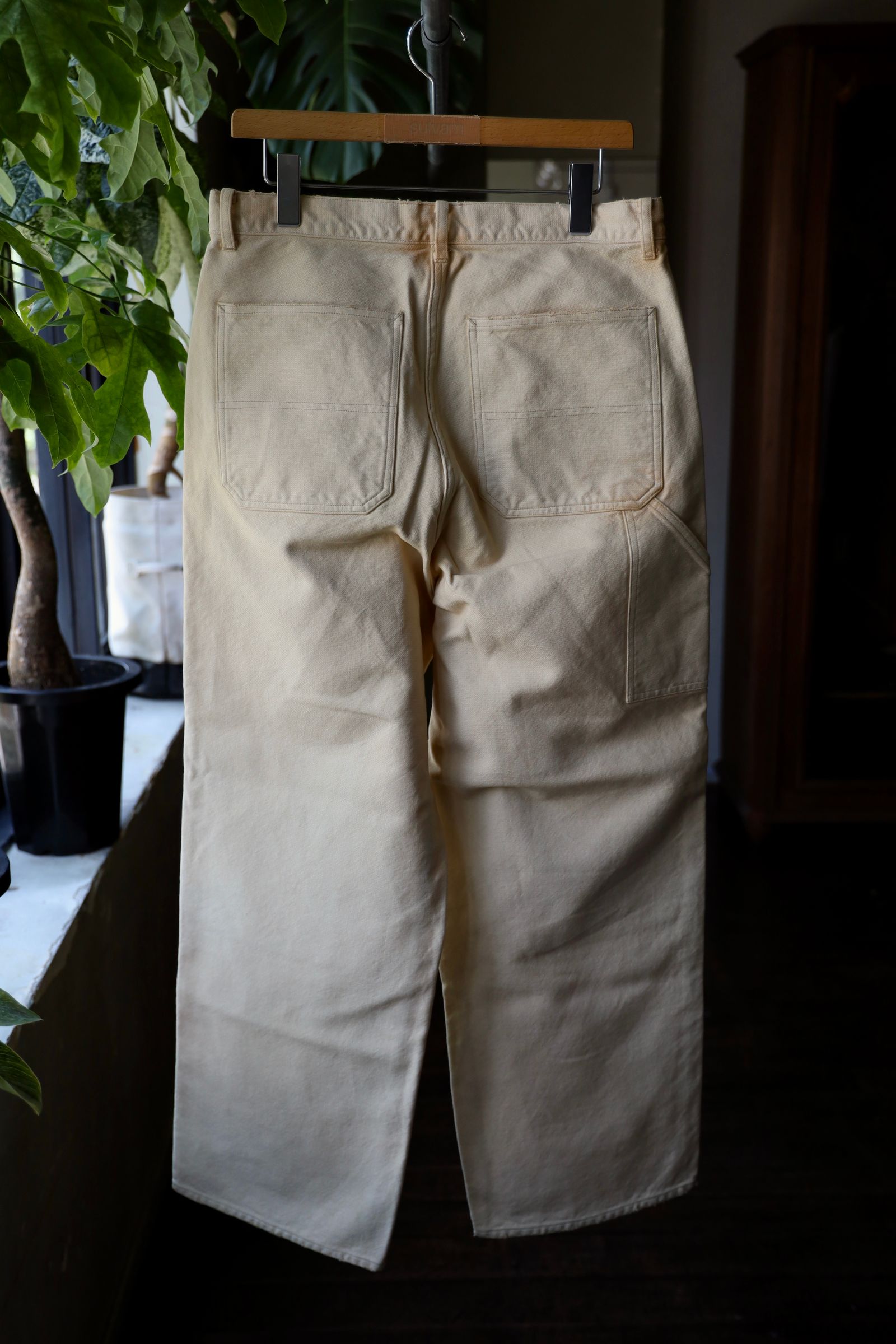 アプレッセ 2025 STYLE2 Vintage Silk Hemp Double Knee Pants(25AAP-04-07)BEIGE