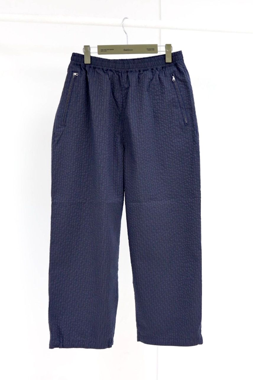 フレッシュサービス SEERSUCKER TRACK PANTS (FSC261-40227)NAVYxBLACK