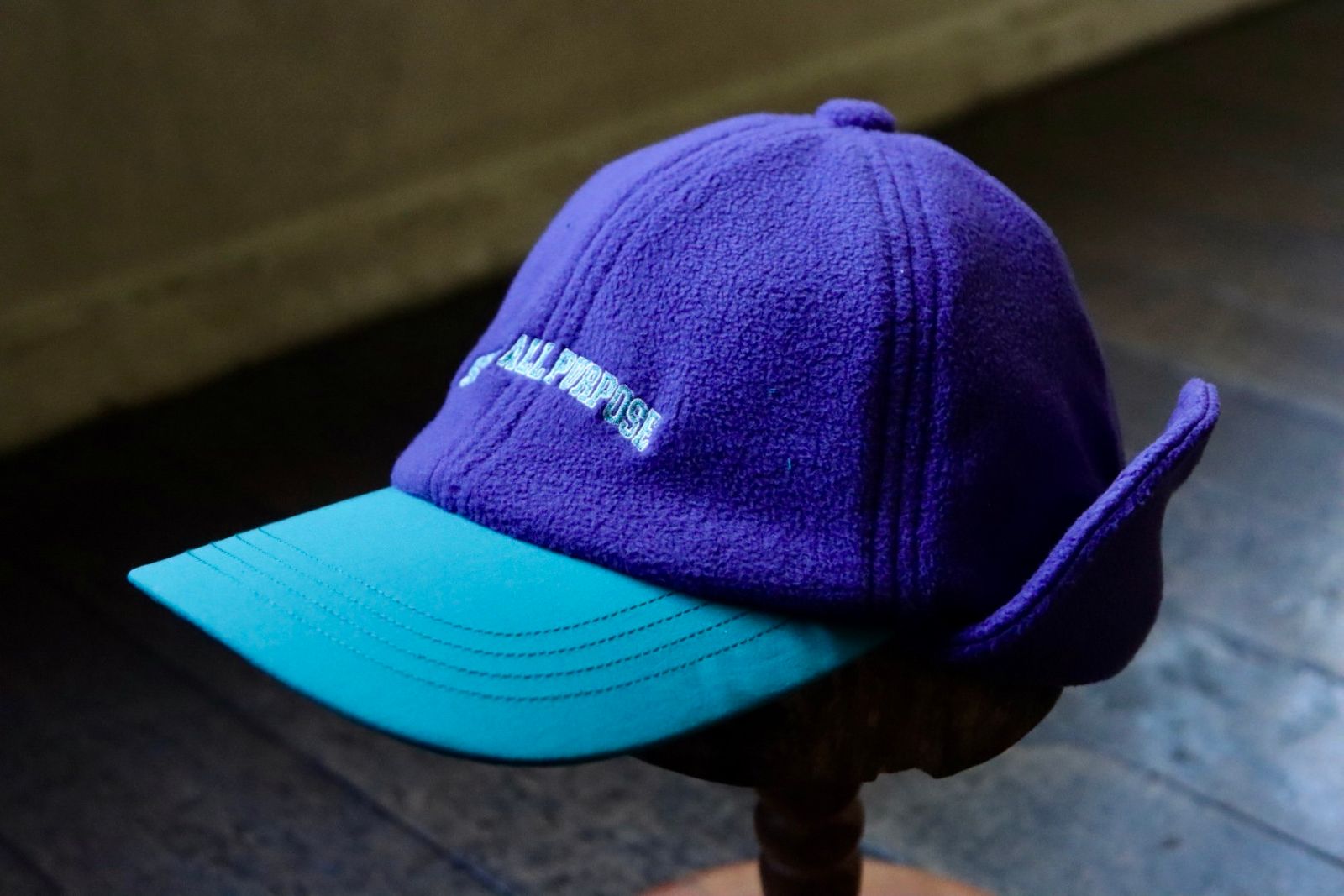 セダンオールパーパスFW23 Arch Logo Ear Flap Fleece Cap(SD23F-CP05)Purple x Teal☆10月28日(土)発売！