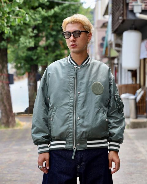 COMME des GARCONS HOMME リブライン入りナイロンツイルジャケット MARKスタイル