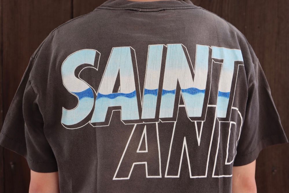 セントマイケル×WIND AND SEA SS T-SHIRT(SM-A21-0000-062) style.2021.8.28. 8月28日発売