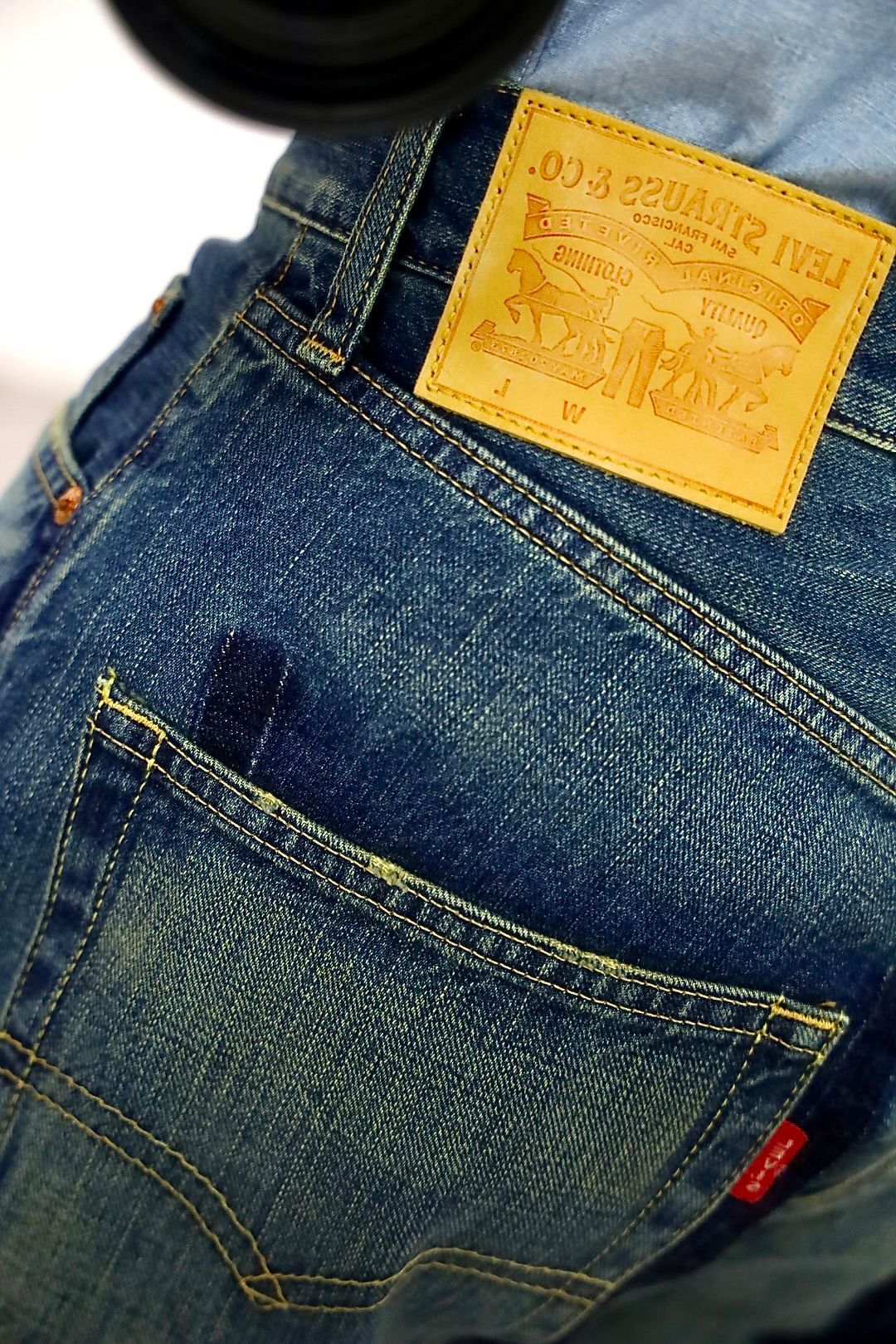 ジュンヤワタナベマン 25AW リーバイスWネーム 綿セルビッチデニム製品加工デニムパンツ(WP-P216-051)☆11月1日(土)発売！