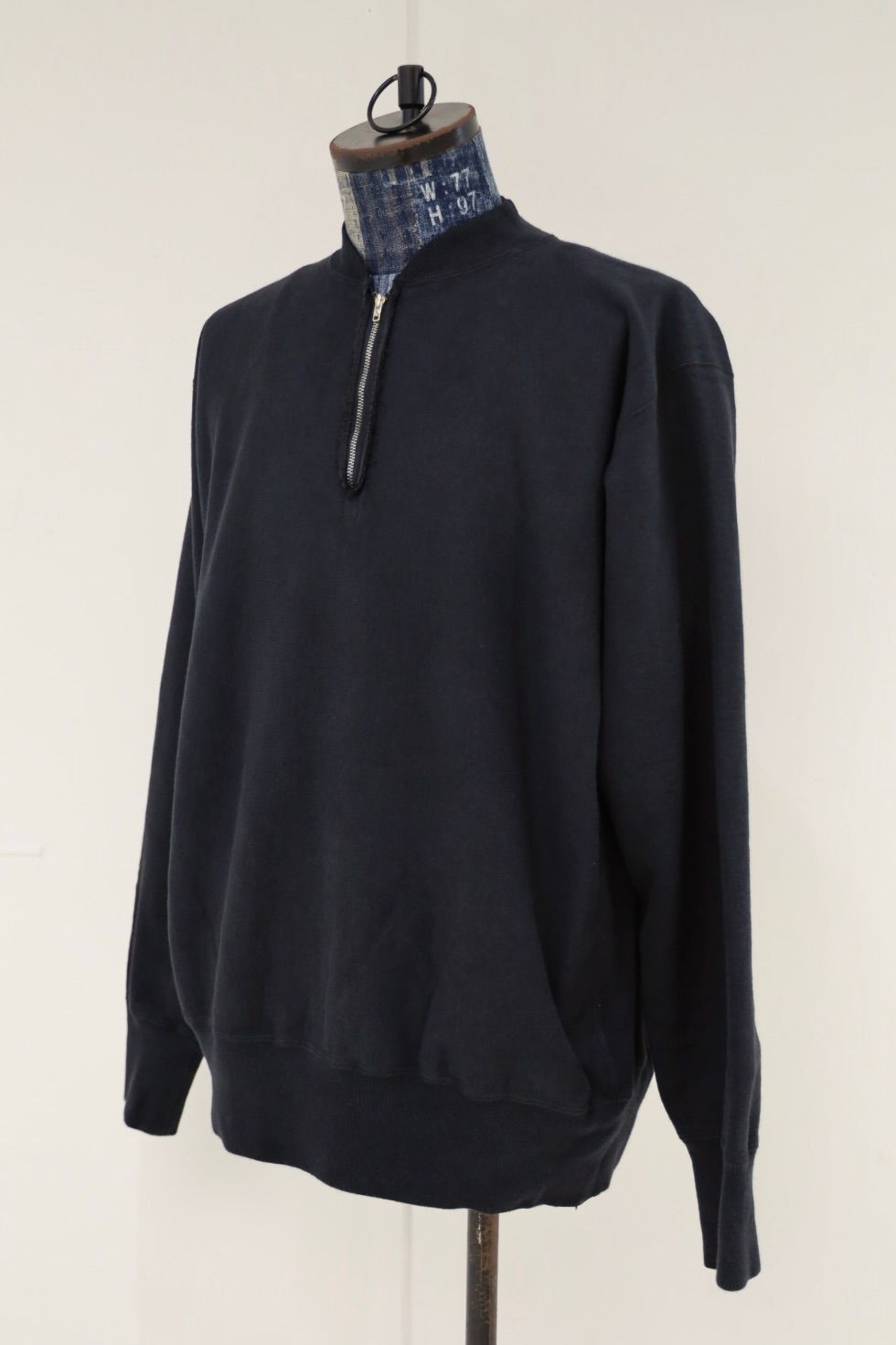 アプレッセ 2026 STYLE2 Vintage Half Zip Rib Collar Sweatshirt(26AAP-05-11)BLACK☆8月22日(土)発売！