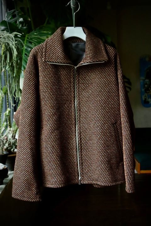 ヨーク23AW FRONT ZIP STAND COLLAR BLOUSON(YK23FW0516B)BROWN☆8月26日(土)発売！