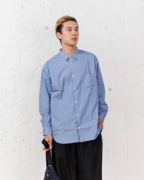 COMME des GARCONS HOMME ストライプシャツ(NAVY/SAX/WHITE)スタイル 2月8日(土)新作発売！