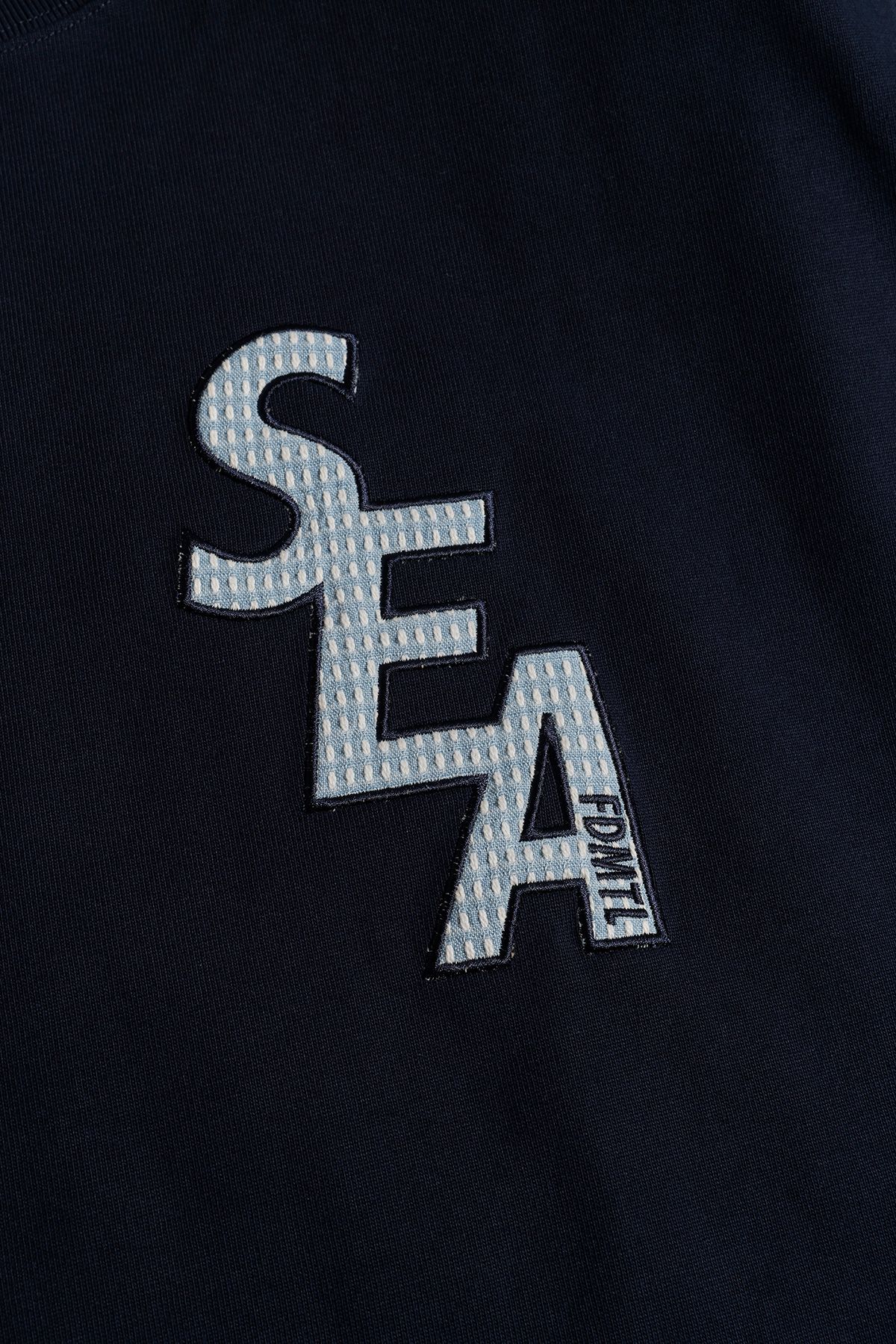 ファンダメンタル Tシャツ FDMTL×WIND AND SEA"PATCH TEE"NAVY☆10月5日(土)発売！