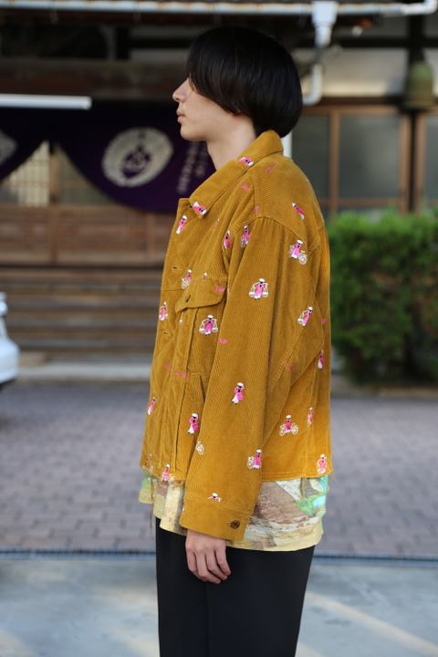 doublet VETNAM EMBROIDERY COURDUROY JACKET"YELLOW"Style.2020.9.20.
