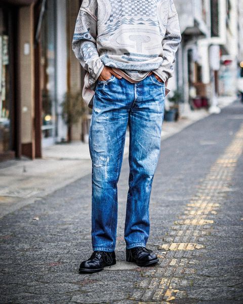 TALKING ABOUT THE ABSTRACTION ART REPLICA MOCK NECK スタイル