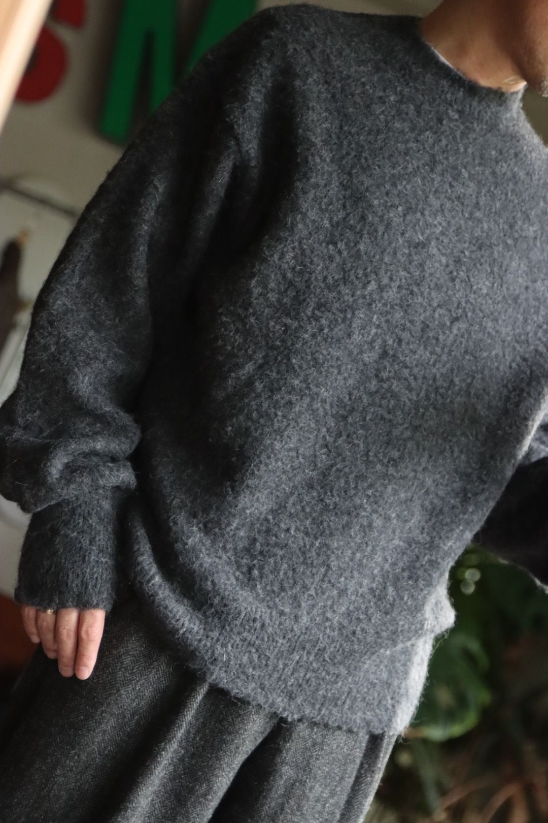 blurhms 22FW Wool Alpaka Napping Knitスタイル.2022.9.25.