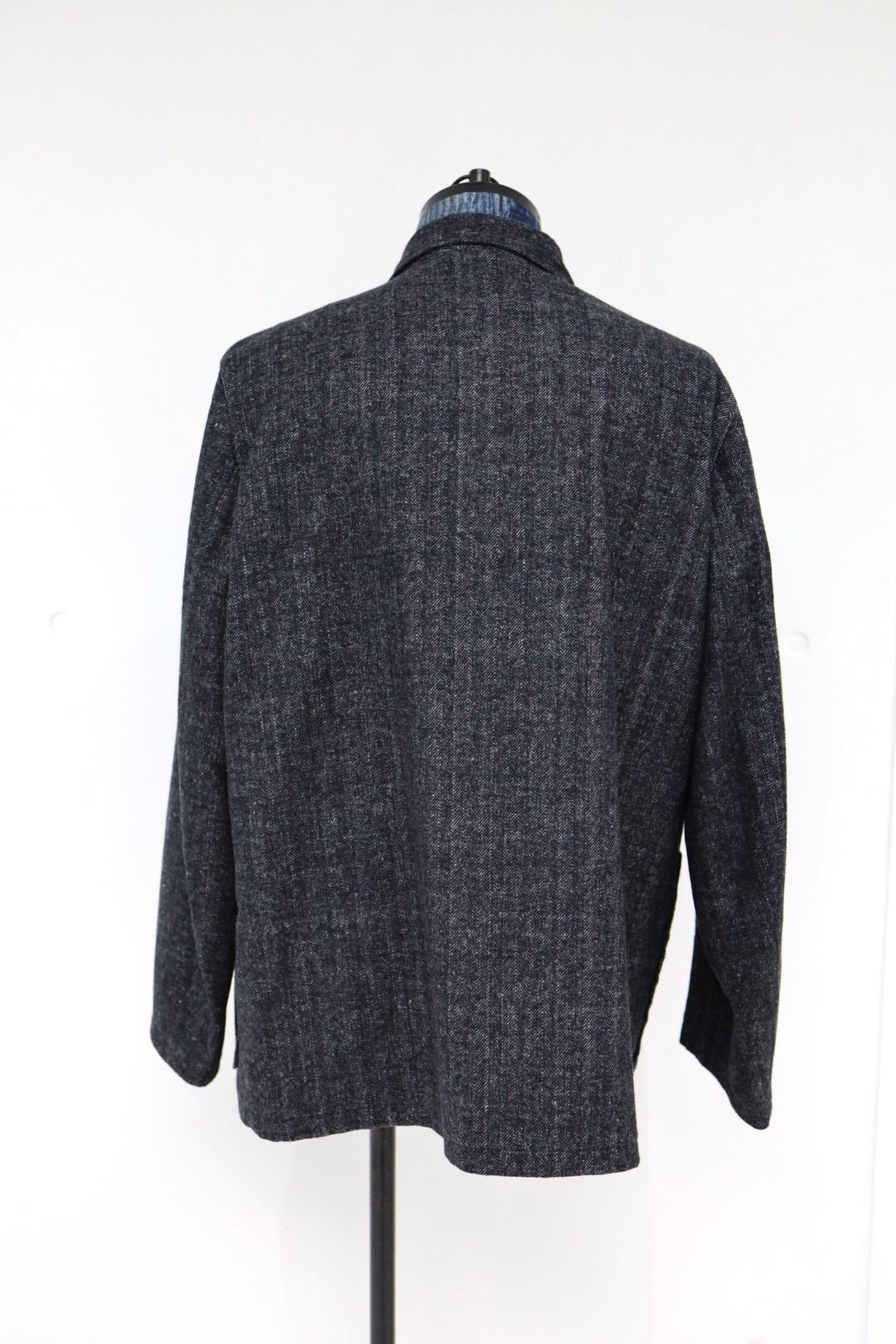 マーカ 26AW ヘビーシルクフランネル / リラックスドフィット W.B ジャケット(M26C19JK01C)HERRINGBONE☆新作発売！