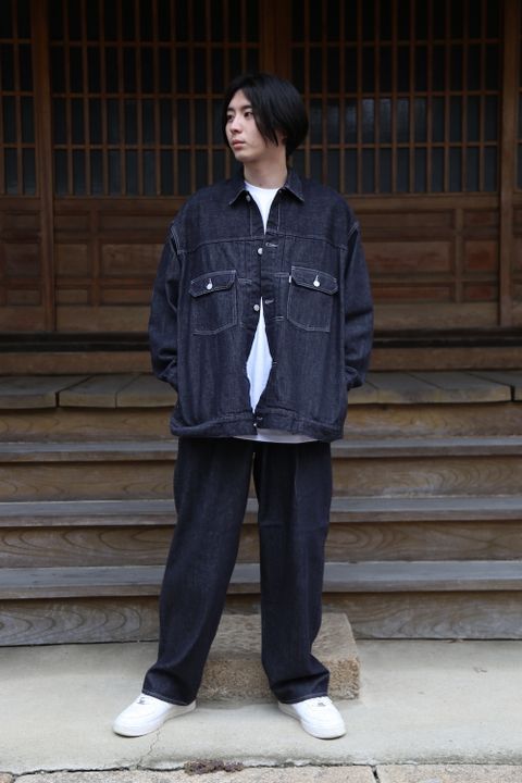 Graphpaper Colorfast Denim Jacket(GM213-30095B) style.2021.7.10.