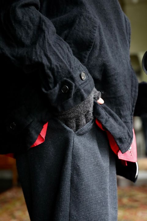 COMME des GARCONS HOMME 26FW ウールサージ縮絨ジップアップブルゾンスタイル