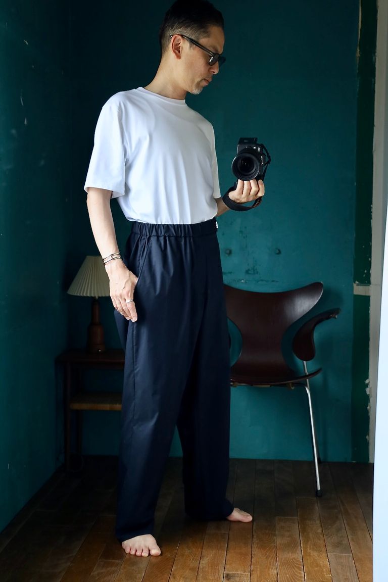 Graphpaper Solotex Twill Chef Pants(NAVY)スタイル