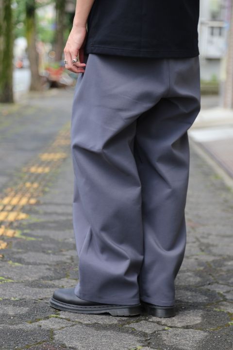 Graphpaper Triple Cloth Wide Chef pants"C.GRAY"Style.2020.8.23.