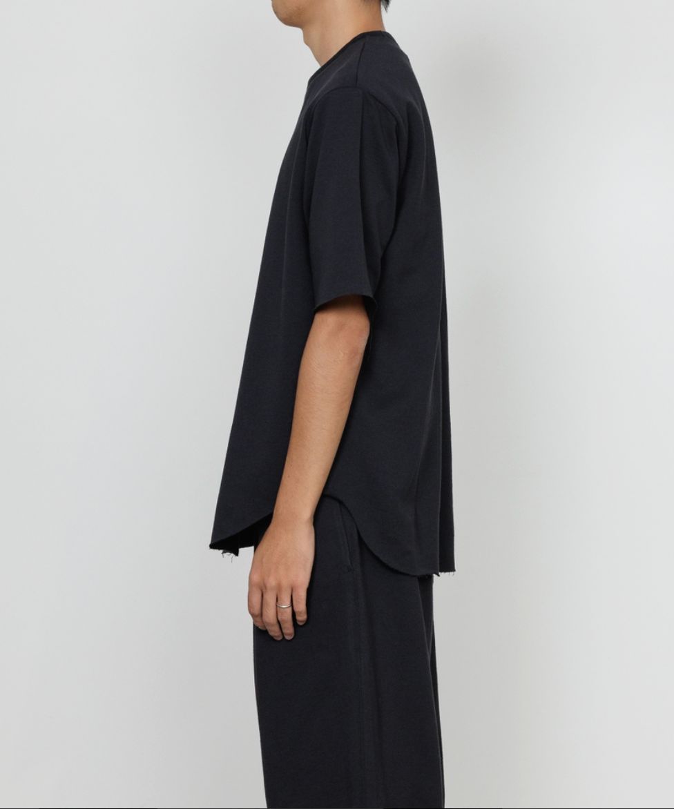 marka 26SS ROUND HEM CREW NECK S/S(M26A08CS03B)BLACK☆新作発売！