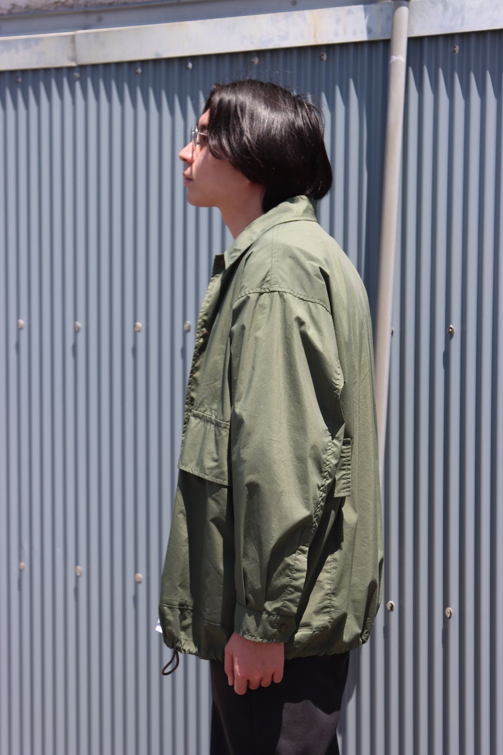 FreshService 22SS SIDE POCKETS STRETCH OVER SHIRT style.2022.5.6