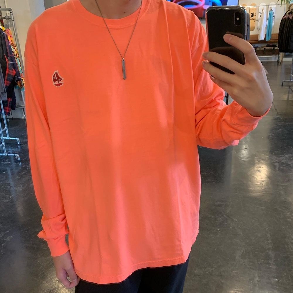 WIND AND SEA WDS(sail-boat) L/S T-SHIRT "PINK" style.2020.10.10.