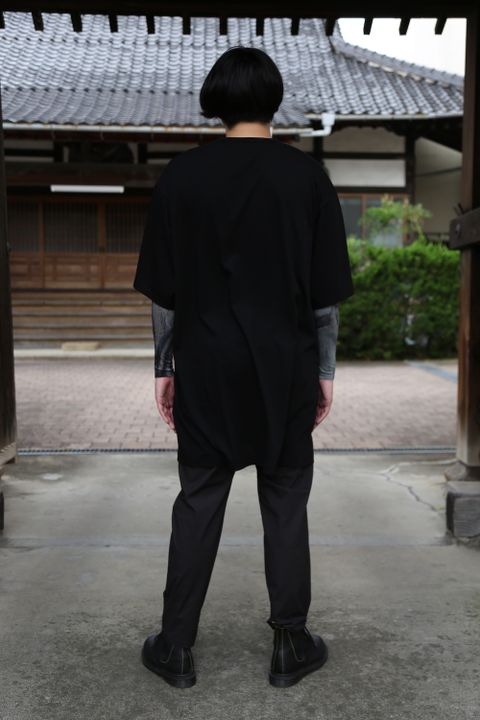 yohji yamamotoBIG半袖プリントTシャツ(HX-T94-077) style.2021.6.13