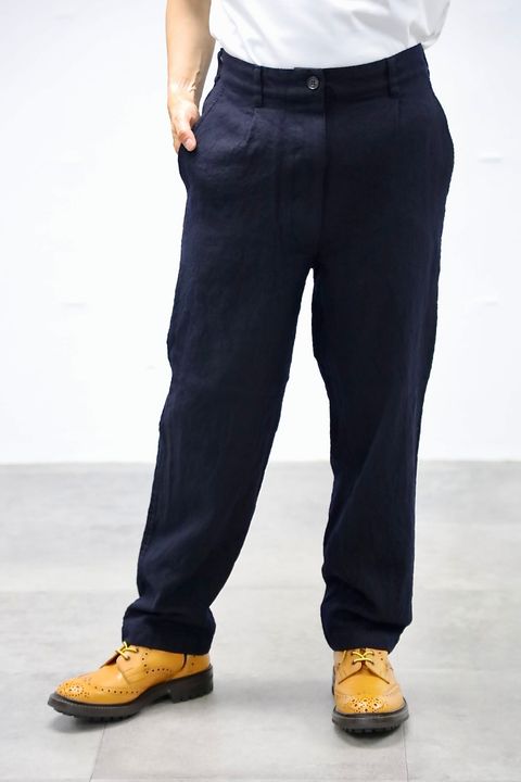COMME des GARCONS HOMME ウールサージ製品縮絨3Bジャケットセットアップ"NAVY"スタイル2025.10.5.
