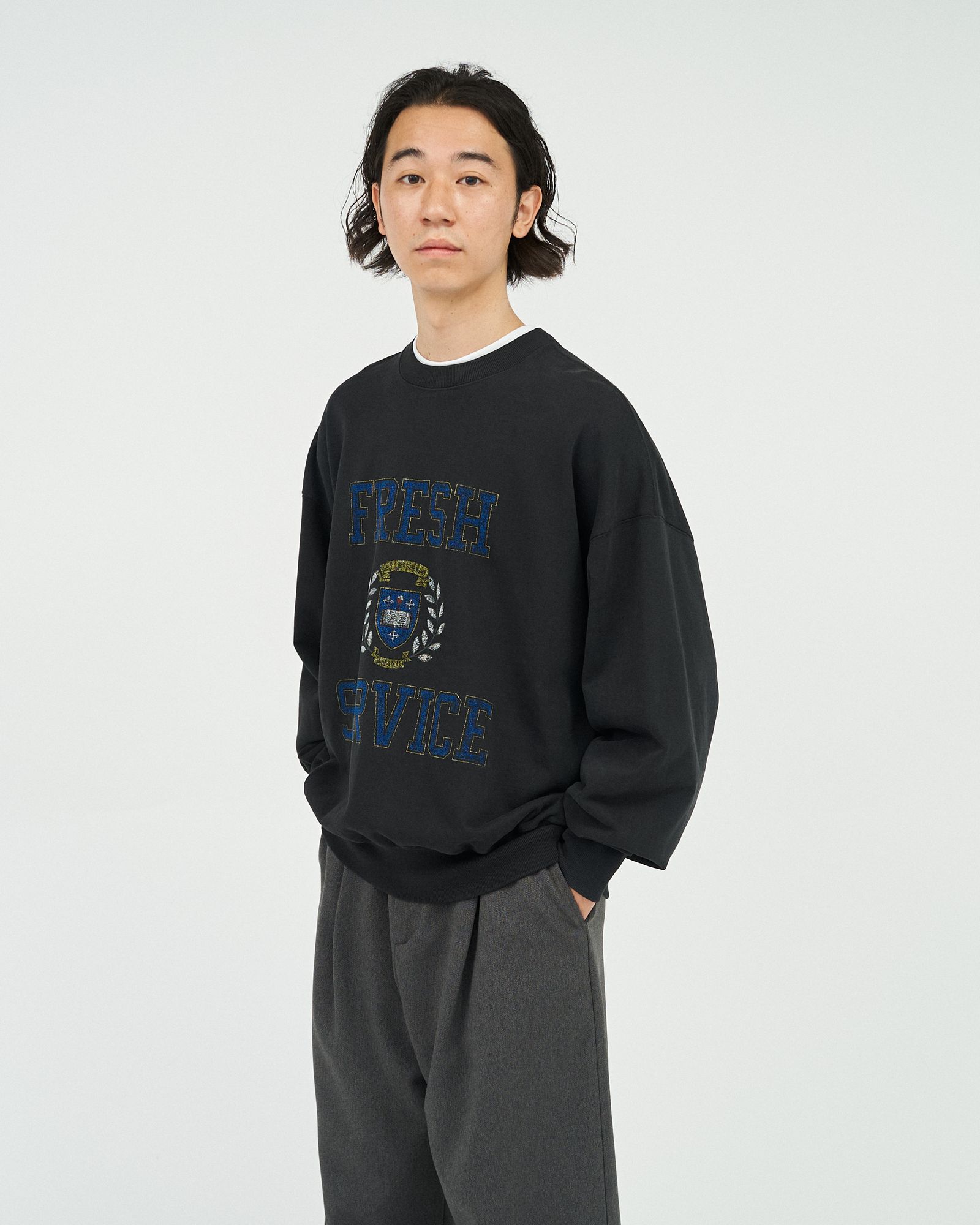 FreshService - フレッシュサービス LIGHT OZ CREW NECK SWEAT