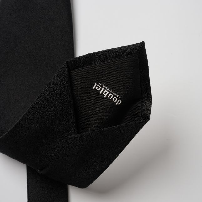 doublet ダブレット26AW TSHAPE MEMORY SHIJIRA TIE (26AW37BL269)BLACK☆8月15日(土)発売！