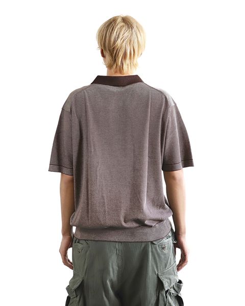 アプレッセ24SS High Gauge S/S Striped Skipper(BROWN×ECRU) style 2024.3.22