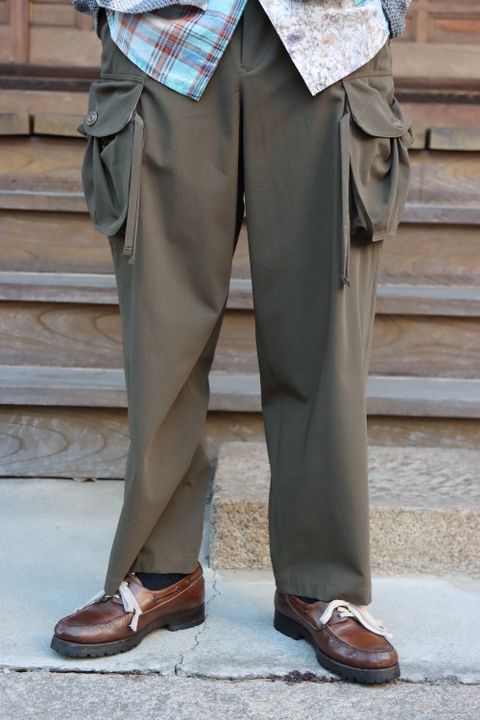 KHOKI Washi knit cardigan(22SS-K-03),Madras check shirt(22SS-B-03) style. 2022.02.21.