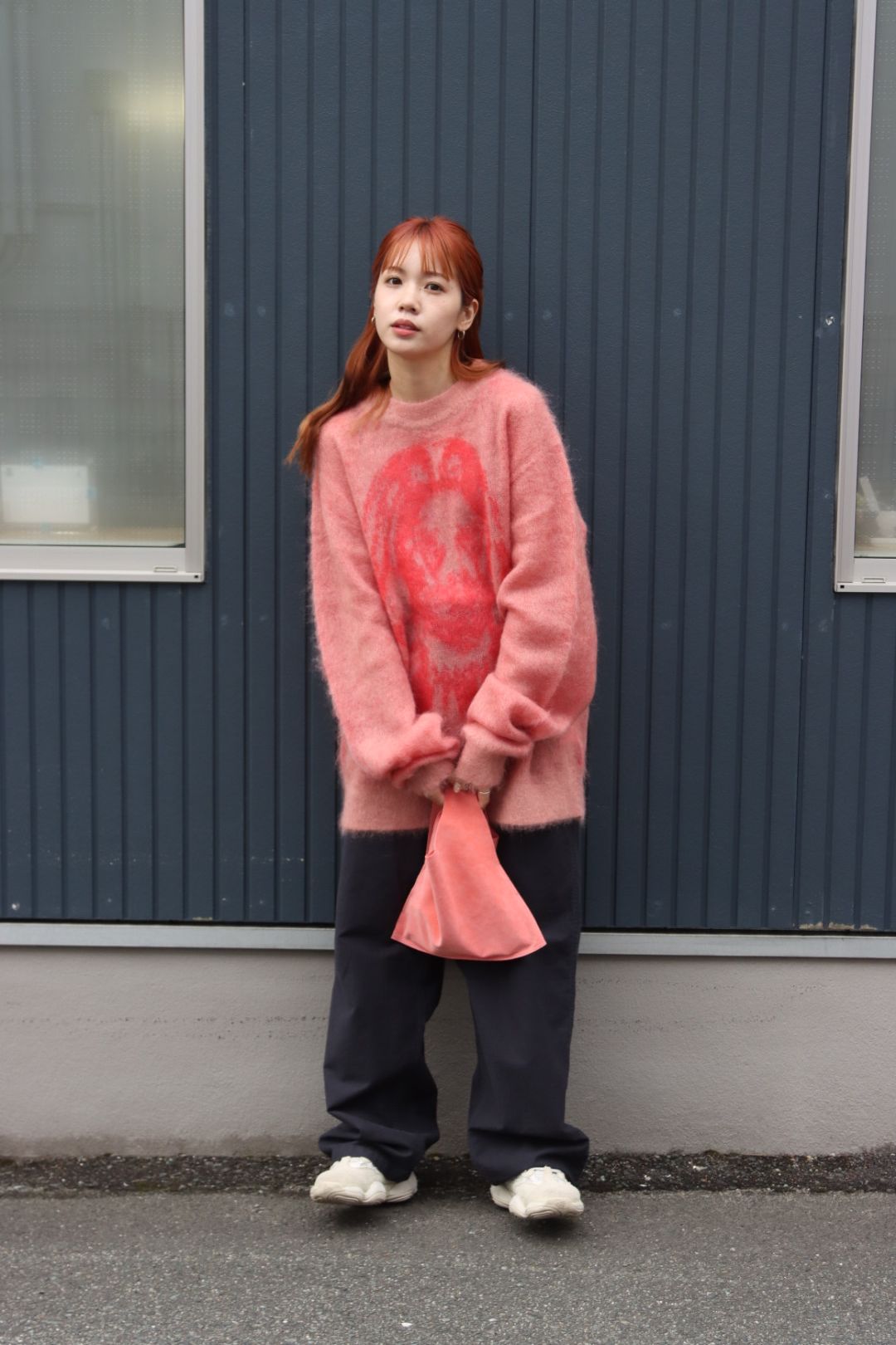 セントマイケル22AW Saint Mxxxxxx X BORN x RAISED KNIT PINKスタイル 