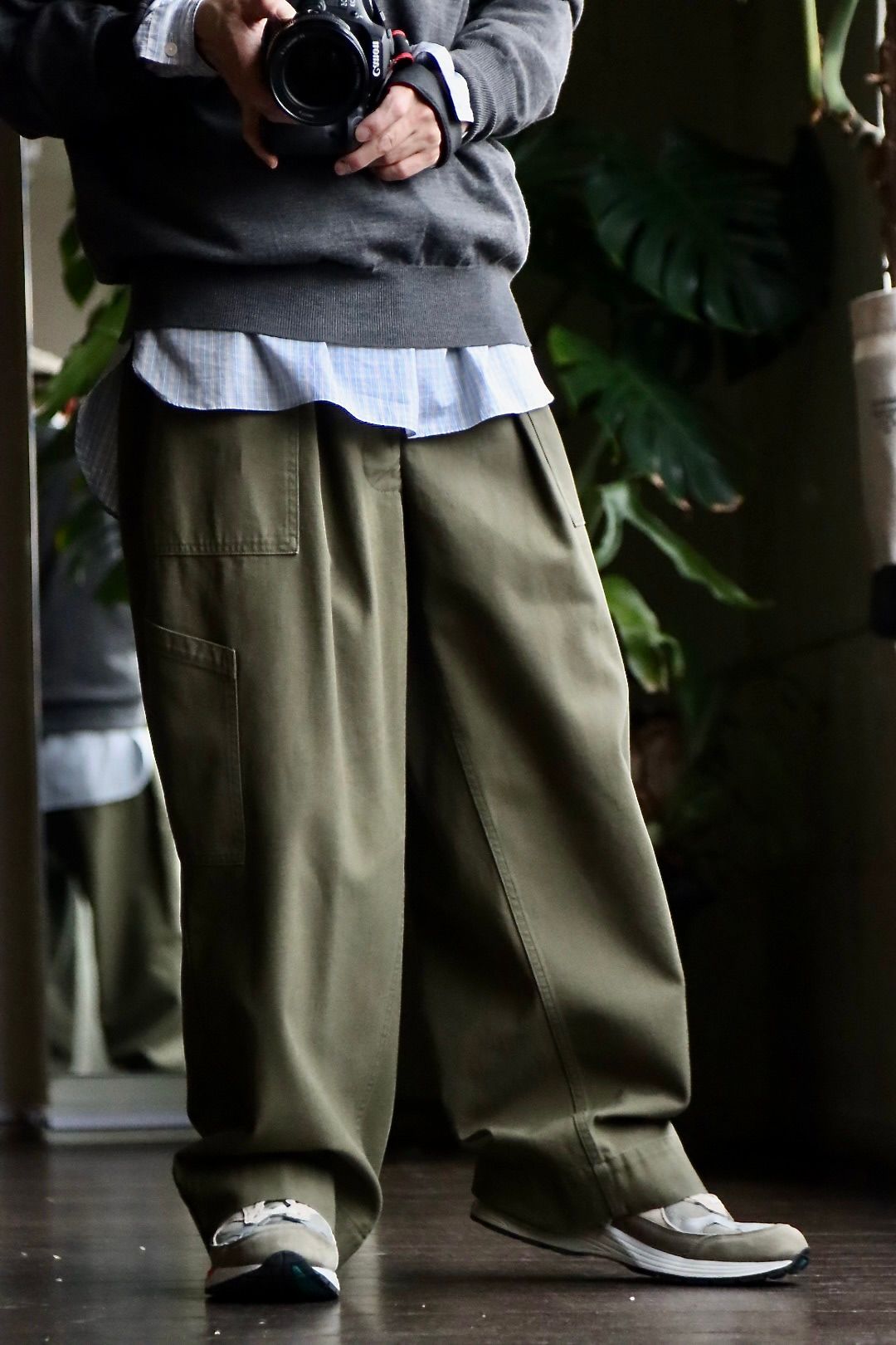 A.PRESSE 23SSパンツ USAF Hemmed Bottoms(23SAP-04-14M)OLIVEスタイル