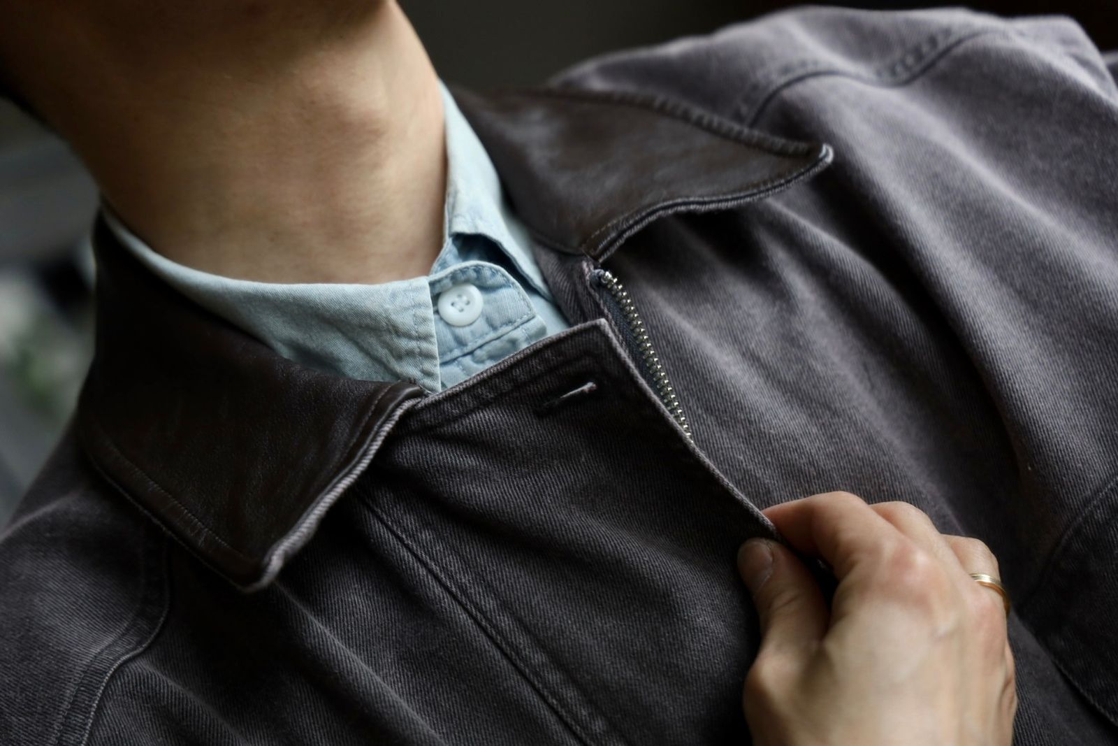 ヨーク25SS カバーオールCOTTON CUT-OFF COVERALL JACKET(YK25SS0925B)DUSTY PINK