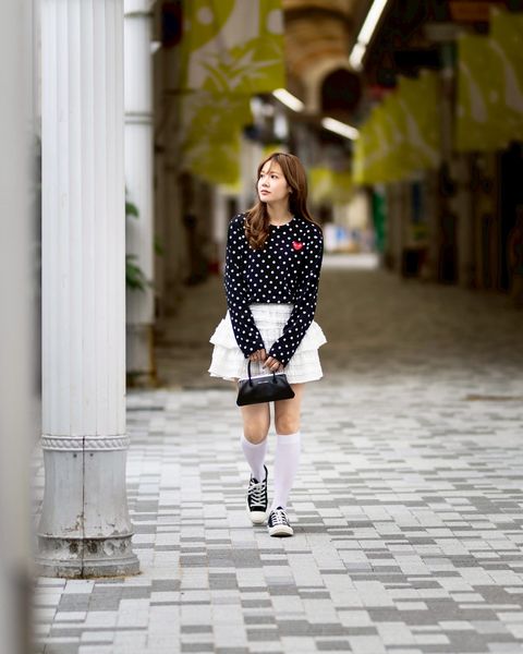 PLAY COMME des GARCONS 新作ドットロングスリーブTシャツ style.2026.6.8