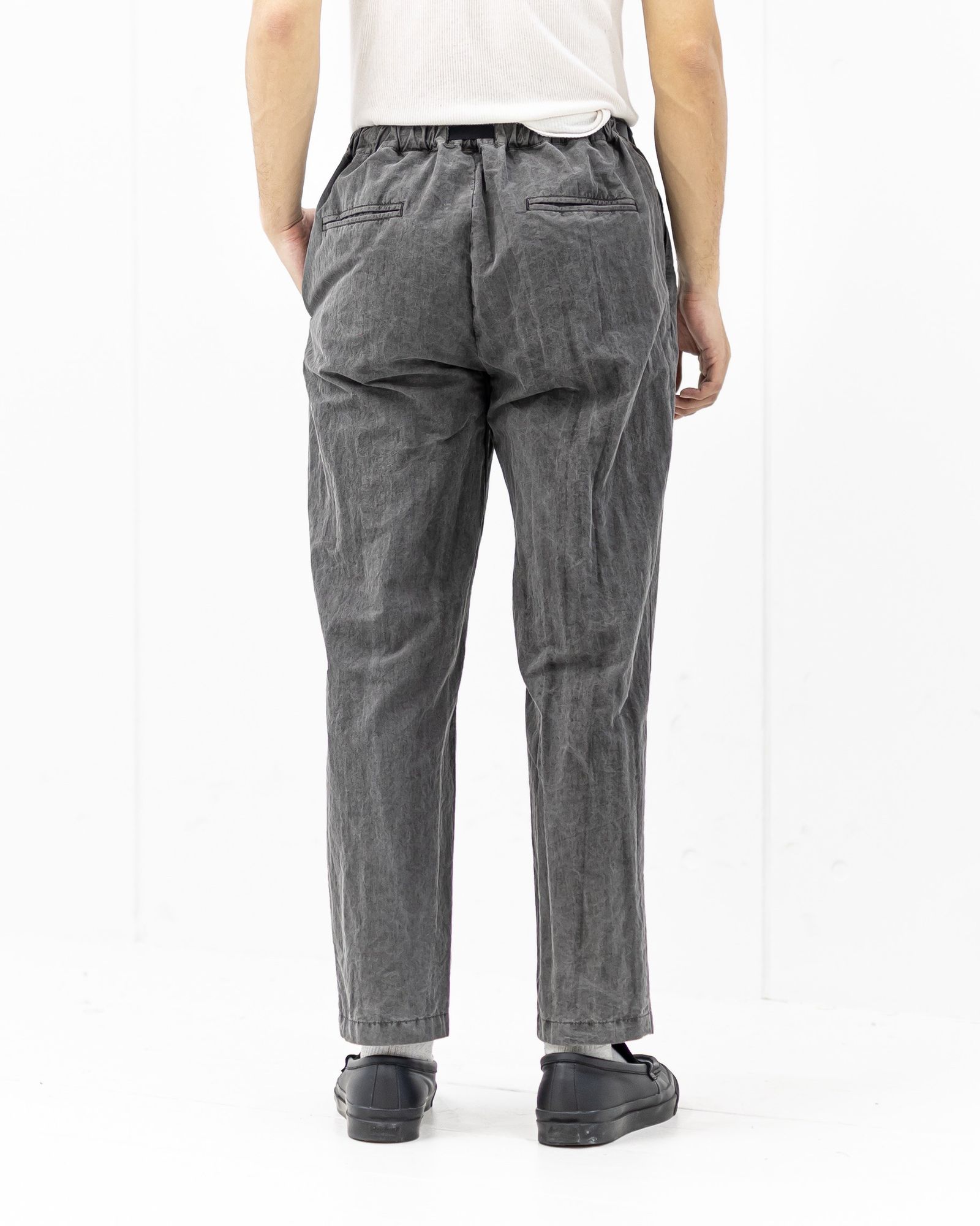 イズネス 26SS パンツ Pigment-Dyed Long Pants(26SS_08_25AWPT01W) BLACK ☆新作発売！