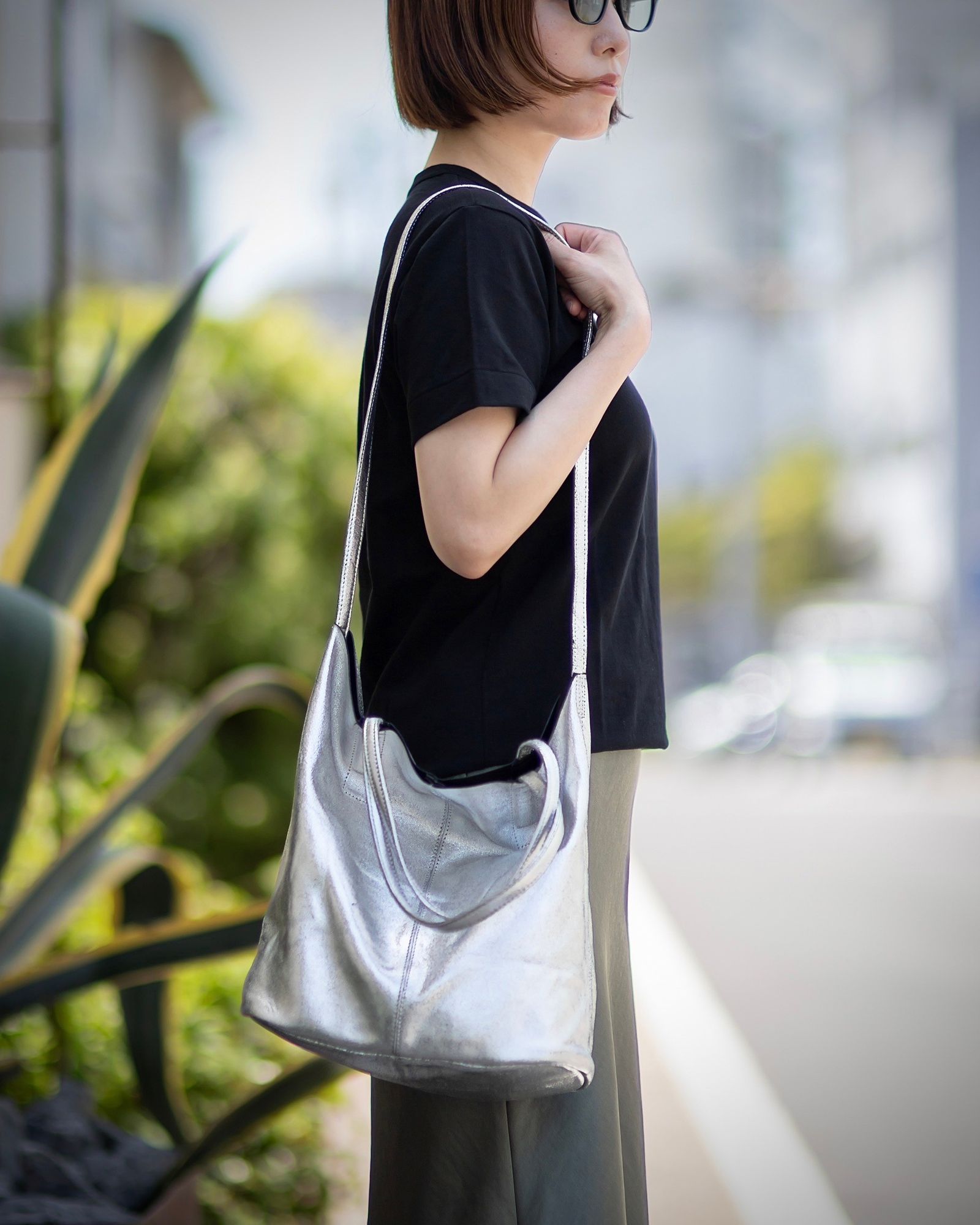 Morphee / モルフェ 3WAY MIDIUM TOTE(LONG)SILVER☆再入荷しました！