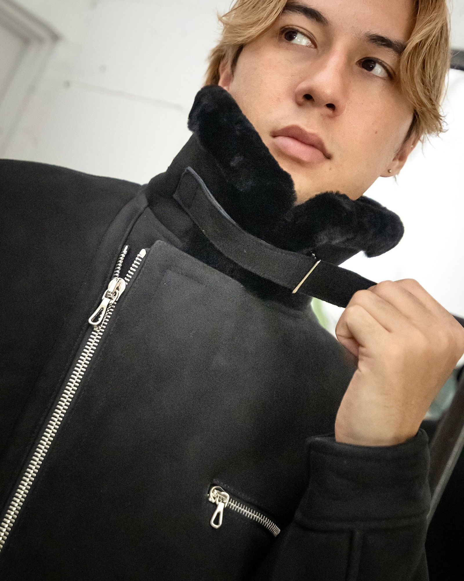 Graphpaper - グラフペーパー24AW Sheep Mouton Aviator Jacket Graphpaper - グラフペーパー24AW Sheep Mouton Aviator Jacket