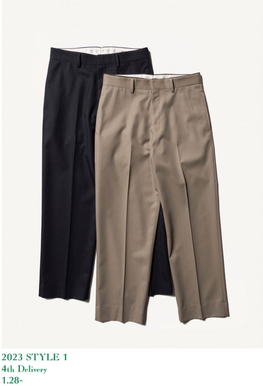A.PRESSE - アプレッセ23SSパンツ Covert Cloth Trousers(23SAP-04 