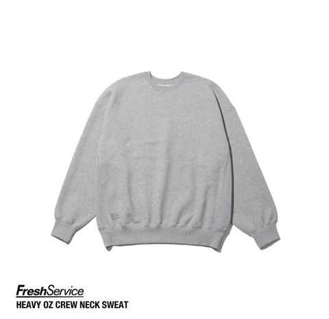 フレッシュサービス HEAVY OZ CREW NECK SWEAT(FSC244-70160)H.GRAY