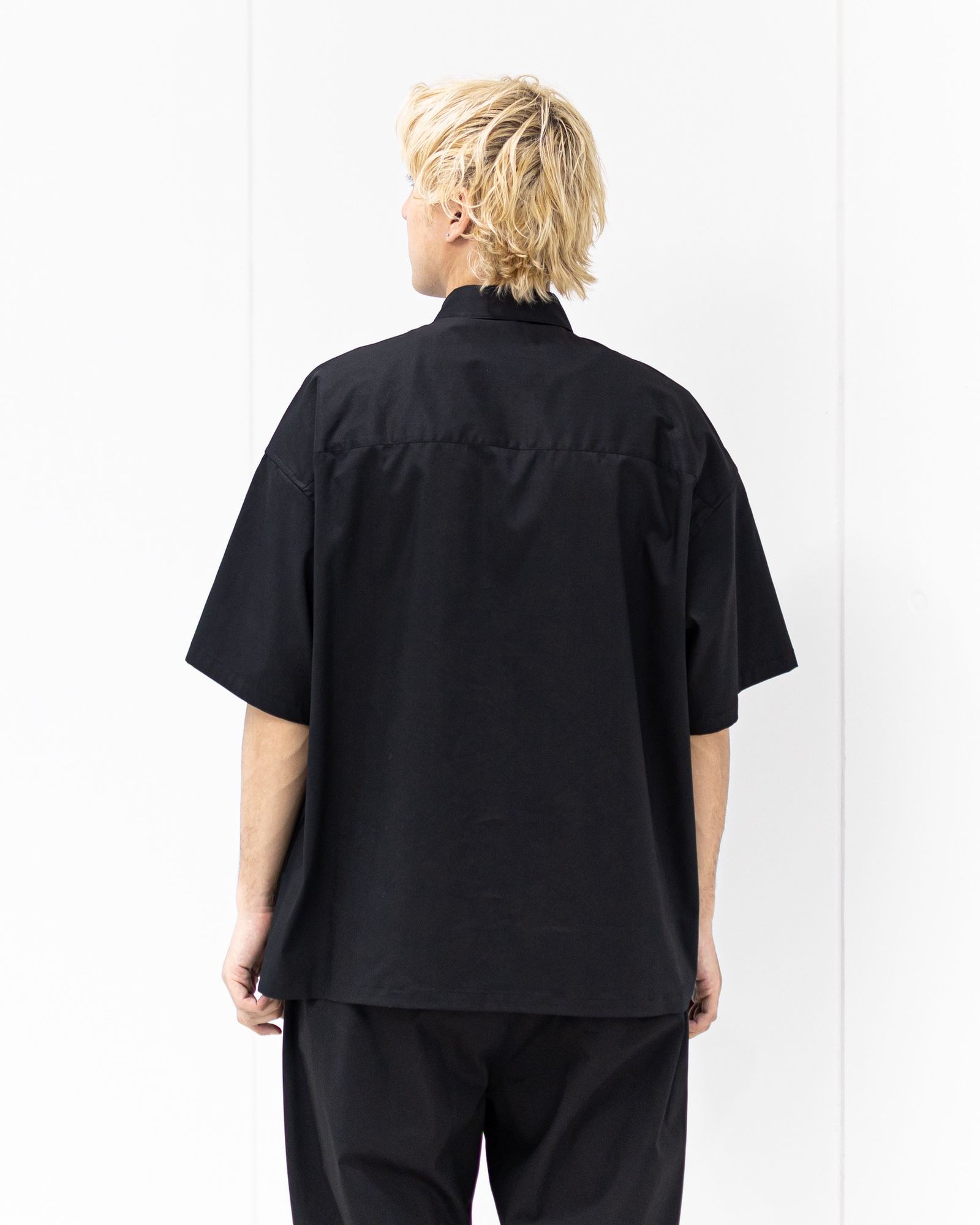 グラフペーパー 26SS Solotex Twill S/S Oversized Box Shirt(GM261-50159B)BLACK☆3月20日(金)発売！