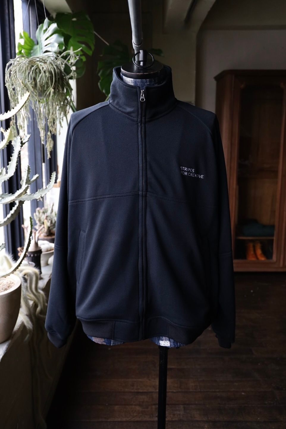 S.F.C 25SS エスエフシー SWEAT SPORTY JACKET (SFCSSCS01)Black