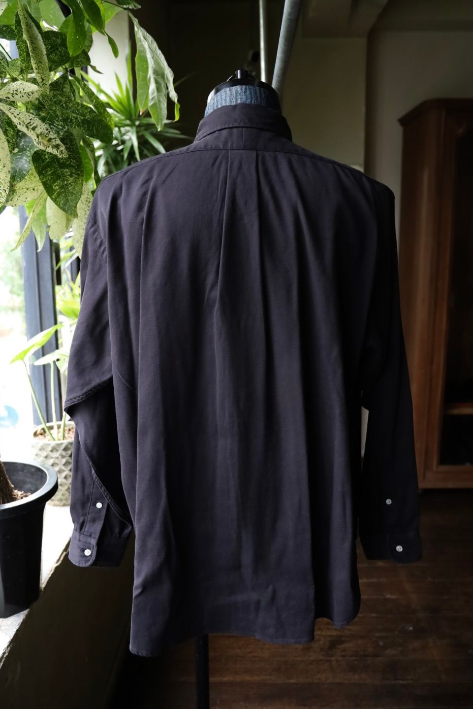 アプレッセ 2025 STYLE2 Double Weave Twill Regular Collar Shirt(25AAP-02-10)BLACK☆9月27日(土)発売！